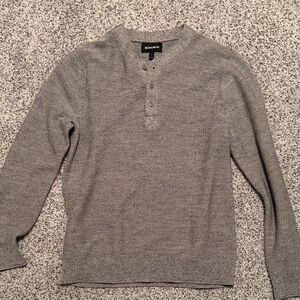 Bonobos Heather Gray Henley Shirt